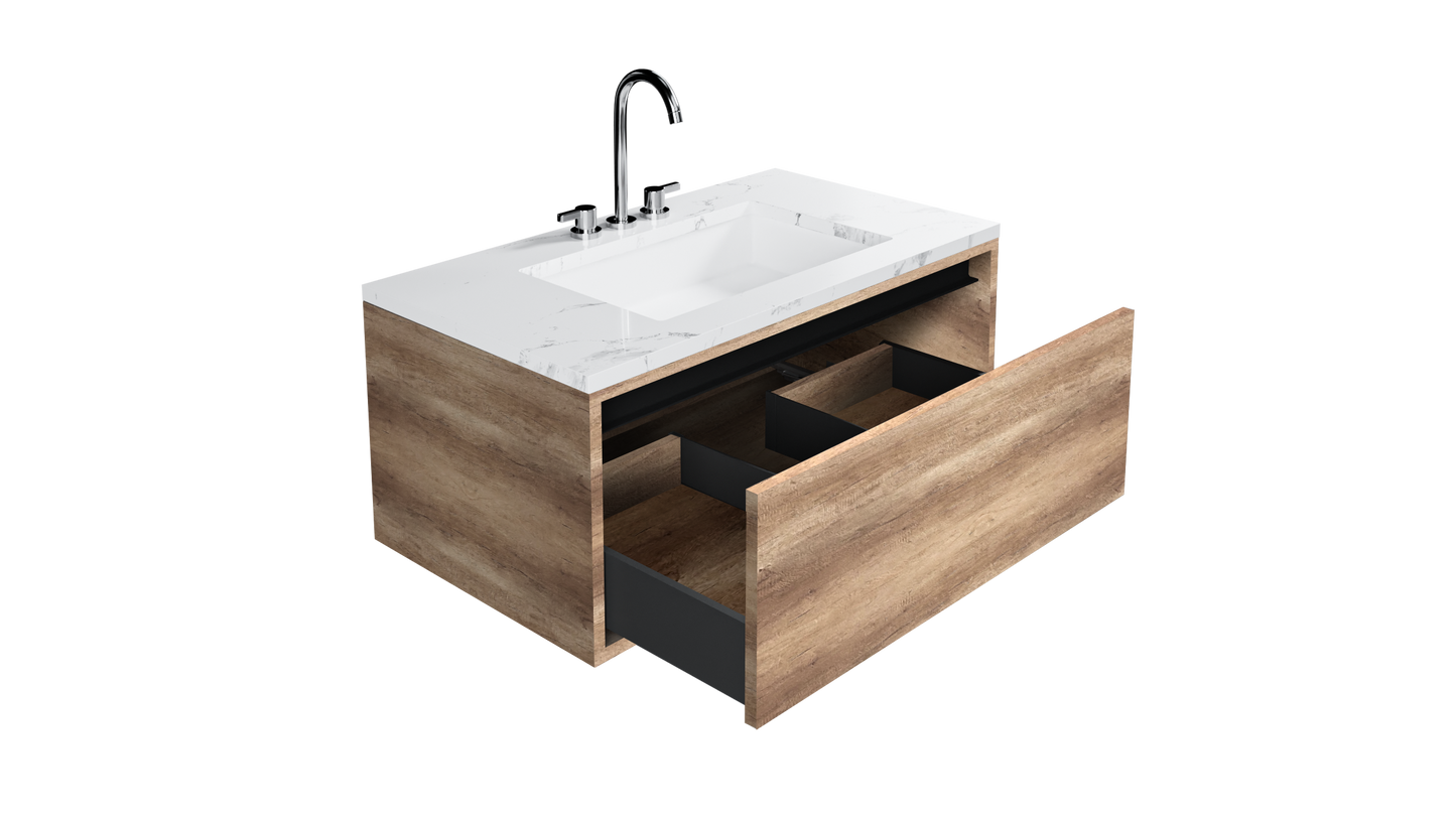 Gela Canyon Oak Floating Inset Single